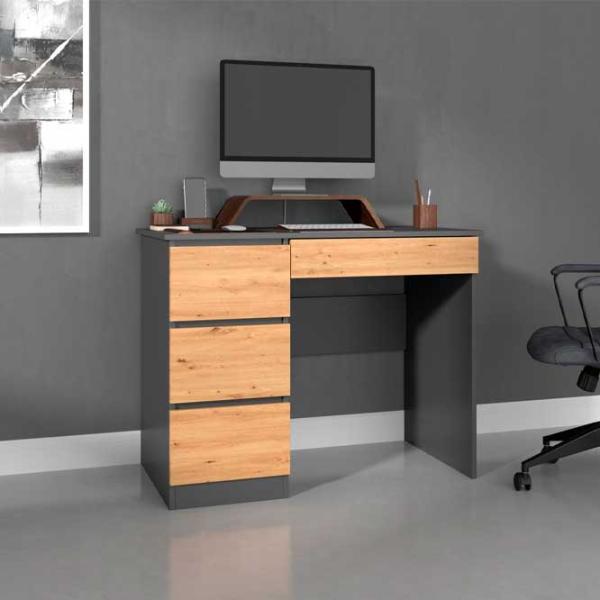 Офисный стол TopEshop Mijas Left ДСП/ Антрацит photo 3 Офисный стол TopEshop Mijas Left ДСП/ Антрацит photo 3