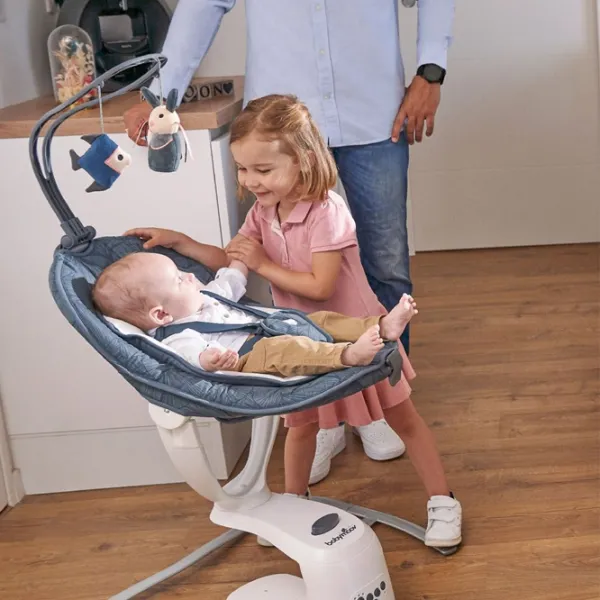 Leagăn pentru bebeluși Babymoov Swoon Motion (1009527-3) 9 kg/ Blue photo 5