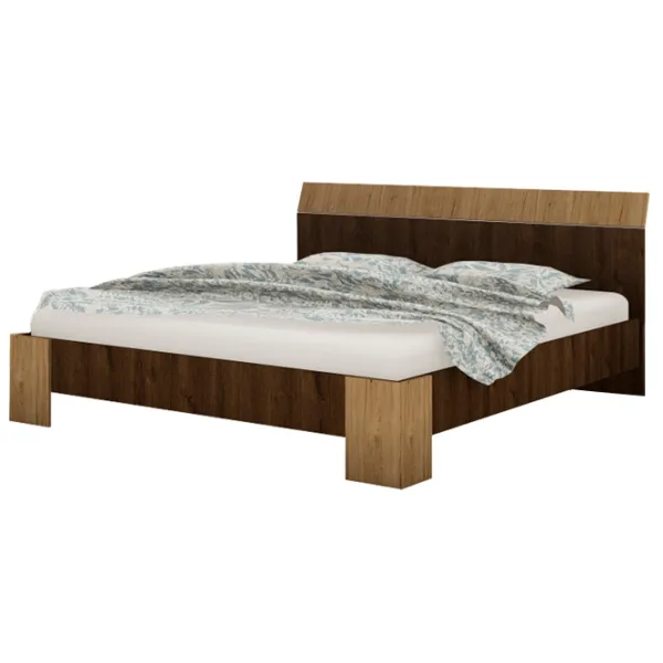 Кровать Haaus Pedro 160 x 200 см/ ЛДСП/ Бронзовый дуб photo 2
