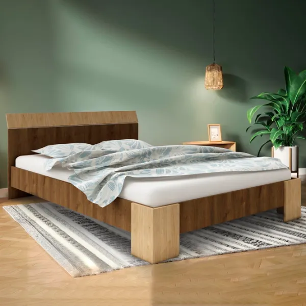 Кровать Haaus Pedro 160 x 200 см/ ЛДСП/ Бронзовый дуб photo 4