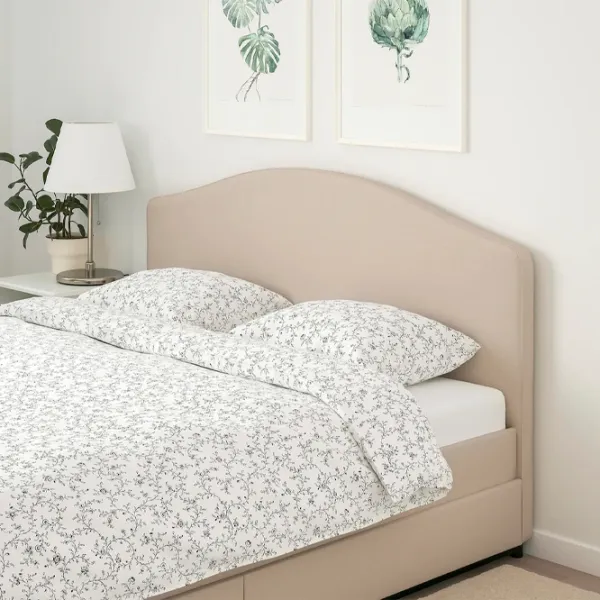 Кровать Ikea Hauga 160 x 200 см/ МДФ/ Бежевый photo 3 Кровать Ikea Hauga 160 x 200 см/ МДФ/ Бежевый photo 3