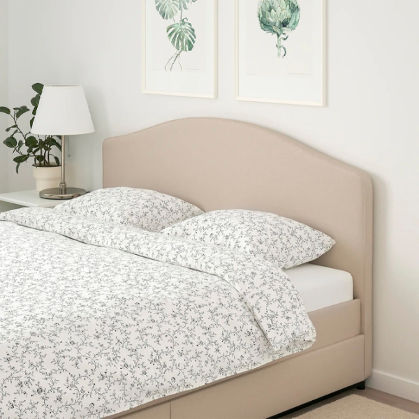 Кровать Ikea Hauga 160 x 200 см/ МДФ/ Бежевый photo 3 Кровать Ikea Hauga 160 x 200 см/ МДФ/ Бежевый photo 3