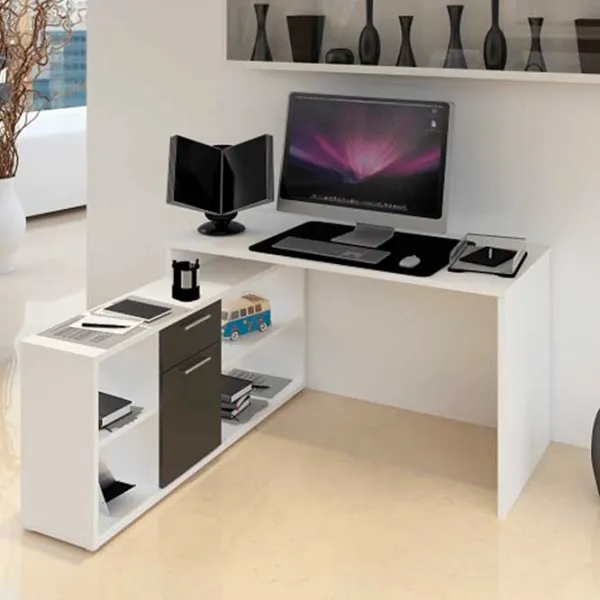 Офисный стол Mobhaus Noe New ДСП/ Белый photo 2 Офисный стол Mobhaus Noe New ДСП/ Белый photo 2