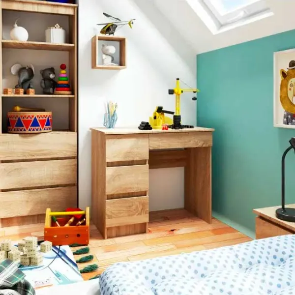 Masă de birou Akord A-7 90 Left PAL/ Stejar sonoma photo 2 Masă de birou Akord A-7 90 Left PAL/ Stejar sonoma photo 2