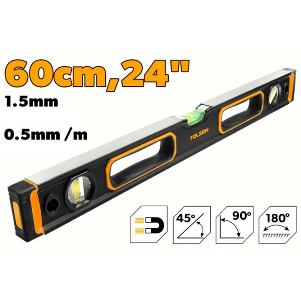 Nivelă Tolsen 35112 Aluminiu photo 2 Nivelă Tolsen 35112 Aluminiu photo 2