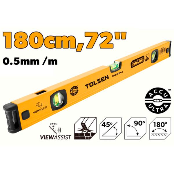 Nivelă Tolsen 35238 Aluminiu photo 2 Nivelă Tolsen 35238 Aluminiu photo 2