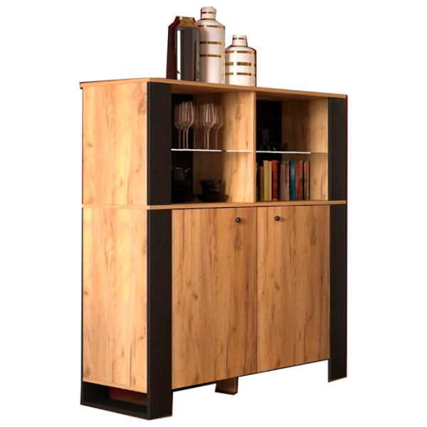 Comodă Sokme Old Wood 2D 128.5 x 106.5 x 44/ LPAL/ Craft auriu photo 2