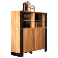 Comodă Sokme Old Wood 2D 128.5 x 106.5 x 44/ LPAL/ Craft auriu photo 2