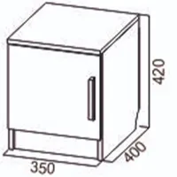 Тумбочки SV-Mobilier Edem 5 42см x 35см x 40см/ ЛДСП/ Ash Shimo dark photo 2