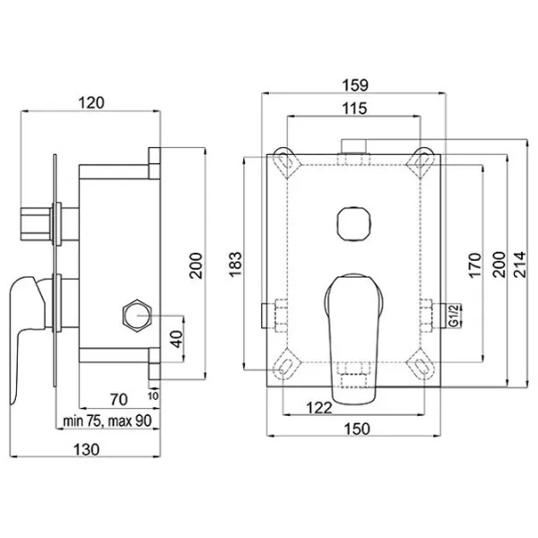 Смеситель для душа Ferro Tina BOX38051R.0 Латунь photo 2