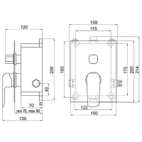 Смеситель для душа Ferro Tina BOX38051R.0 Латунь photo 2