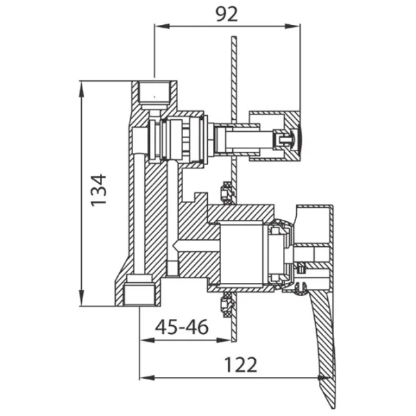 Смеситель для душа Ferro Modena BTM7P Латунь photo 2