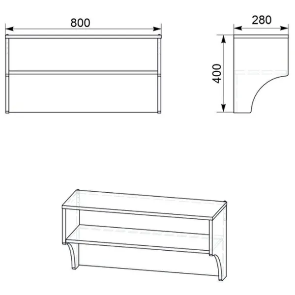 Вешалка KompaniT В-4 ЛДСП/ Нимфея альба photo 2 Вешалка KompaniT В-4 ЛДСП/ Нимфея альба photo 2
