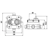 Baterie pentru duș Creavit DSA2000 Aliaj din aluminiu photo 2