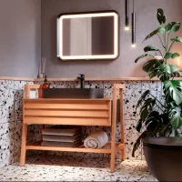 Oglindă de baie Creavit Truva MDF/ Dreptunghiular photo 2