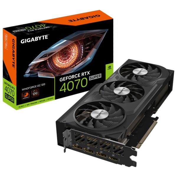 Видеокарта Gigabyte GeForce RTX 4070 SUPER WINDFORCE OC PCI Express x16 4.0 / 12 ГБ photo 6 Видеокарта Gigabyte GeForce RTX 4070 SUPER WINDFORCE OC PCI Express x16 4.0 / 12 ГБ photo 6