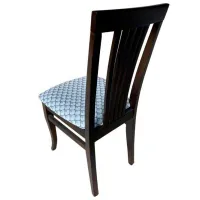 Scaun de bucătărie ML-Mobila MDK-99 Stofă/ Wenge Blue photo 3