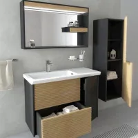 Oglindă de baie Creavit Intenso MDF/ Dreptunghiular photo 2