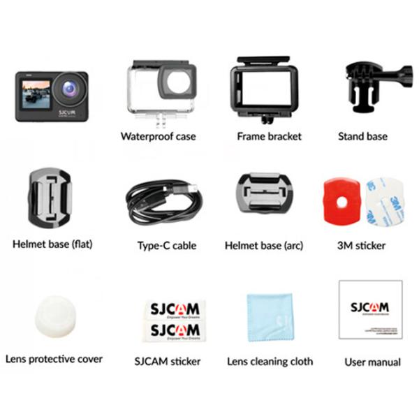 Cameră action SJCAM SJ10 PRO 20 MP / 1300 mAh / Black photo 8