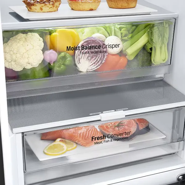 Frigider LG GBV3100DEP cu congelator jos 344 l / 186 cm / Black photo 7