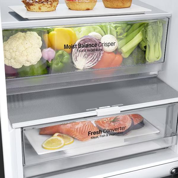 Frigider LG GBV3100DEP cu congelator jos 344 l / 186 cm / Black photo 7