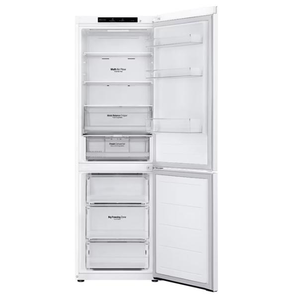 Frigider LG GBV3100DSW cu congelator jos 344 l / 186 cm / White photo 4
