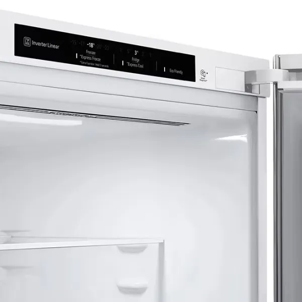 Frigider LG GBV3100DSW cu congelator jos 344 l / 186 cm / White photo 6