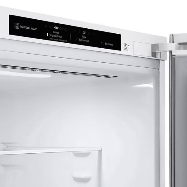 Frigider LG GBV3100DSW cu congelator jos 344 l / 186 cm / White photo 6