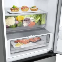 Frigider LG GBV3200DPY cu congelator jos 387 l / 203 cm / Inox photo 7