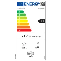 Frigider LG GBV3200DPY cu congelator jos 387 l / 203 cm / Inox photo 8