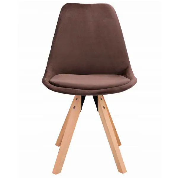 Scaun de birou Jumi Saida Catifea/ Brown photo 2