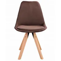 Scaun de birou Jumi Saida Catifea/ Brown photo 2
