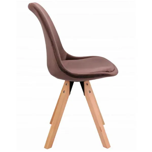 Scaun de birou Jumi Saida Catifea/ Brown photo 3