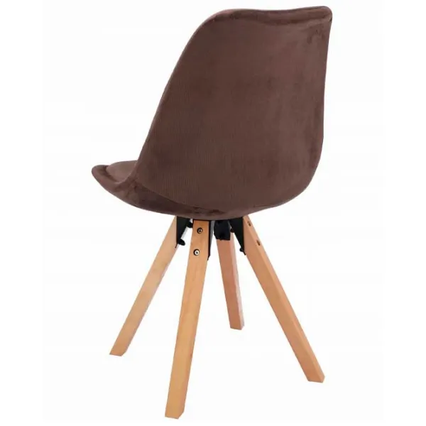 Scaun de birou Jumi Saida Catifea/ Brown photo 4