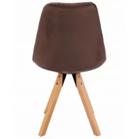 Scaun de birou Jumi Saida Catifea/ Brown photo 5