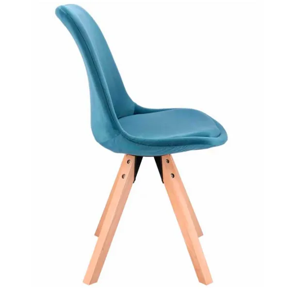 Scaun de birou Jumi Saida Catifea/ Light Blue photo 3