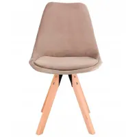 Scaun de birou Jumi Saida Catifea/ Beige photo 3