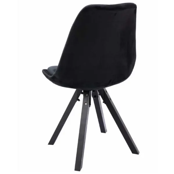 Scaun de birou Jumi Saida Catifea/ Black Black photo 2