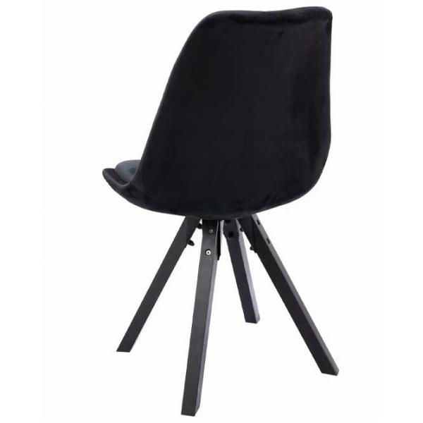 Scaun de birou Jumi Saida Catifea/ Black Black photo 2