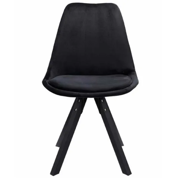 Scaun de birou Jumi Saida Catifea/ Black Black photo 3
