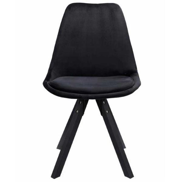 Scaun de birou Jumi Saida Catifea/ Black Black photo 3