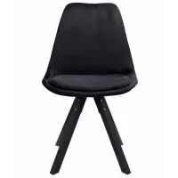 Scaun de birou Jumi Saida Catifea/ Black Black photo 3