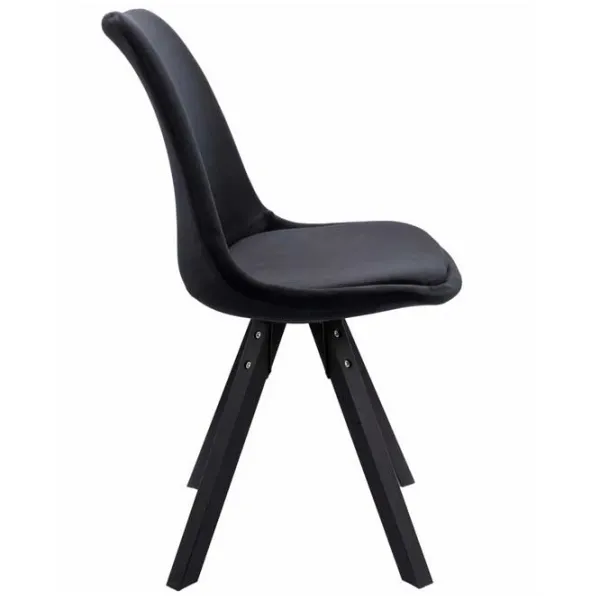 Scaun de birou Jumi Saida Catifea/ Black Black photo 5