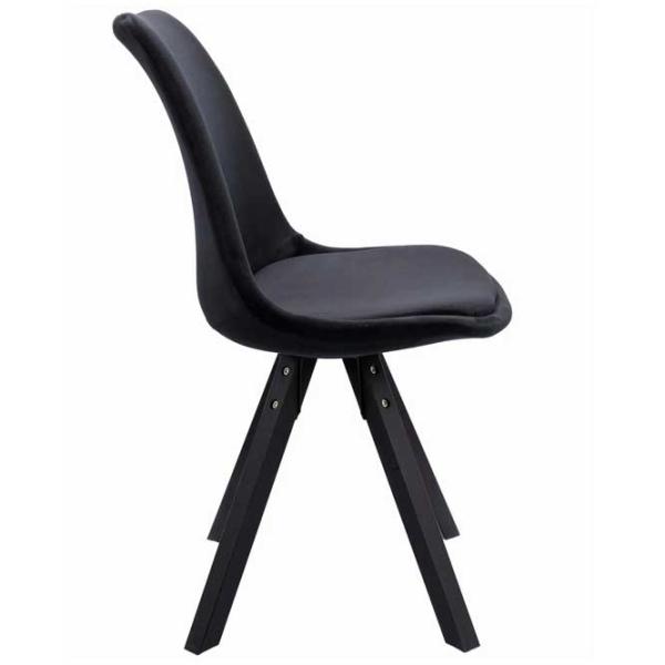 Scaun de birou Jumi Saida Catifea/ Black Black photo 5