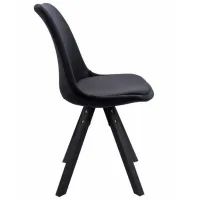 Scaun de birou Jumi Saida Catifea/ Black Black photo 5