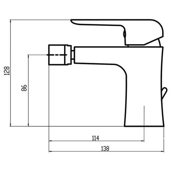Смеситель для биде Ferro Tina 38011.0 Латунь photo 2