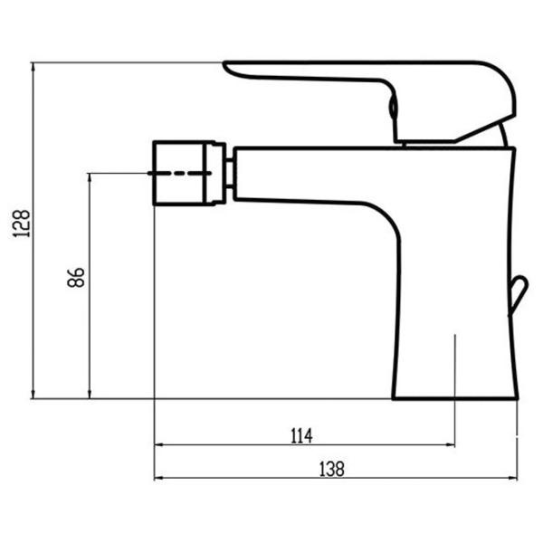 Смеситель для биде Ferro Tina 38011.0 Латунь photo 2