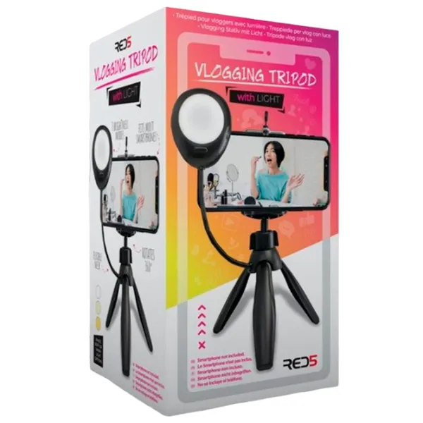 Штатив с круглой лампой Red5 Home Vlogging kit 5 Черный photo 8