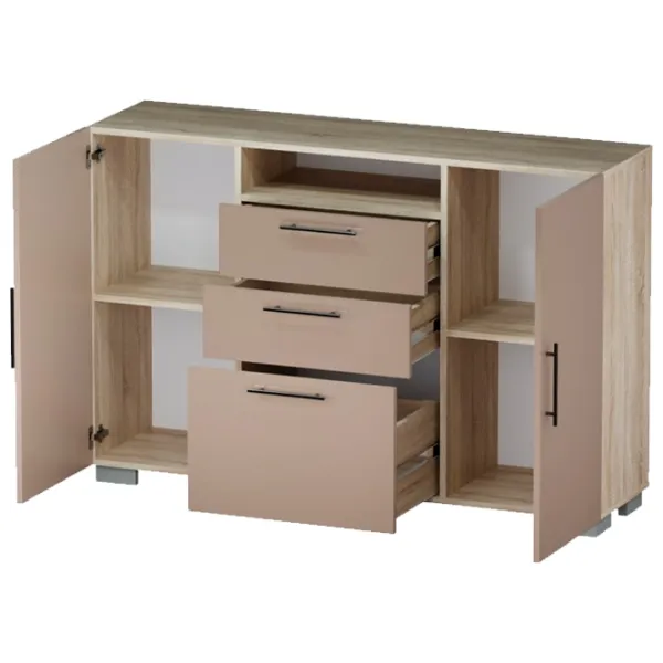 Comodă ML-Mobila York № 5 100 x 150 x 40/ PAL/ Stejar sonoma photo 2