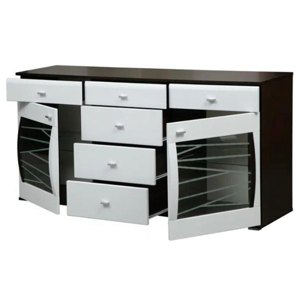 Comodă Olmeco Alabama 79.2 x 157.8 x 42.2/ MDF/ Wenge photo 2